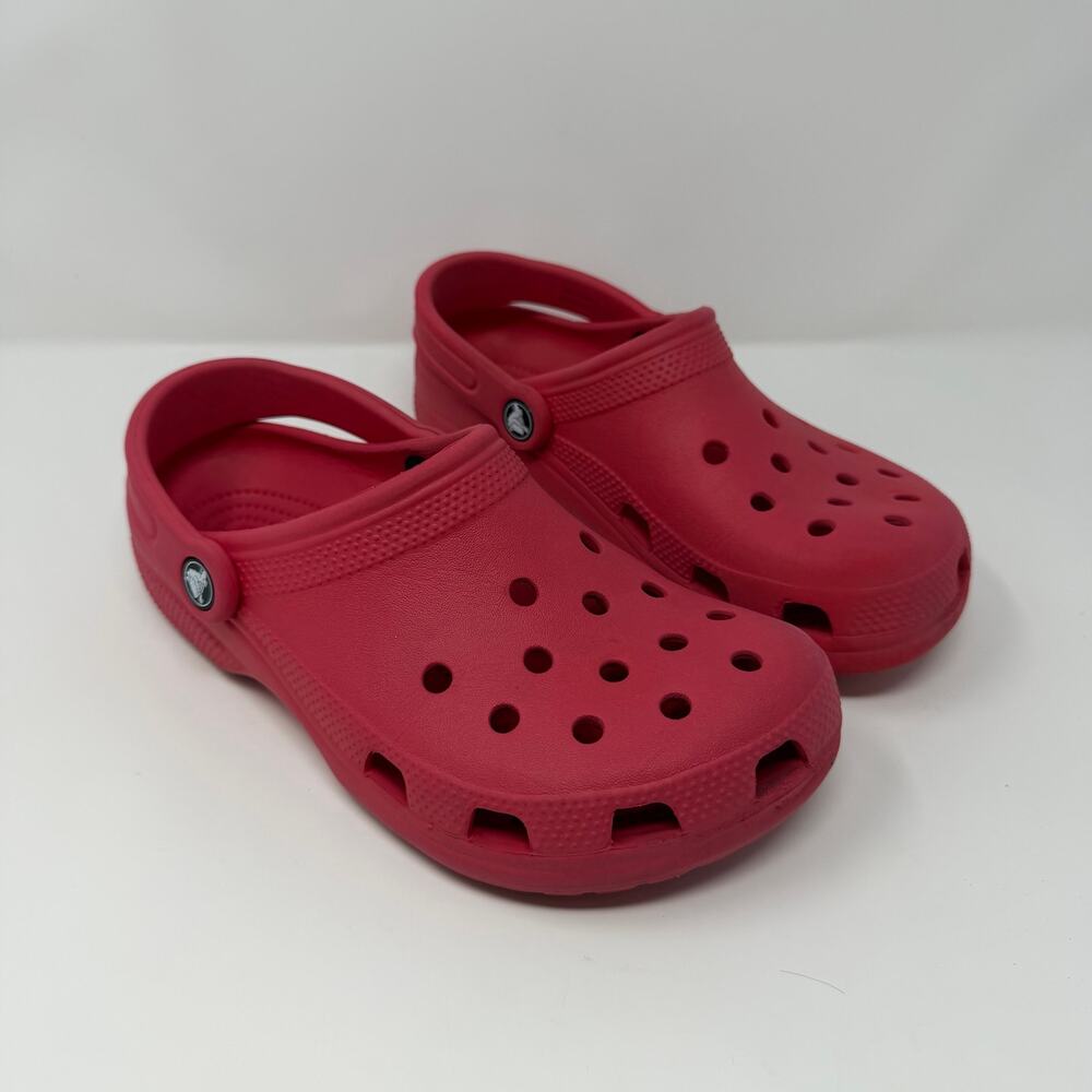 Crocs Classic Clogs Kids J5 Red Crimson